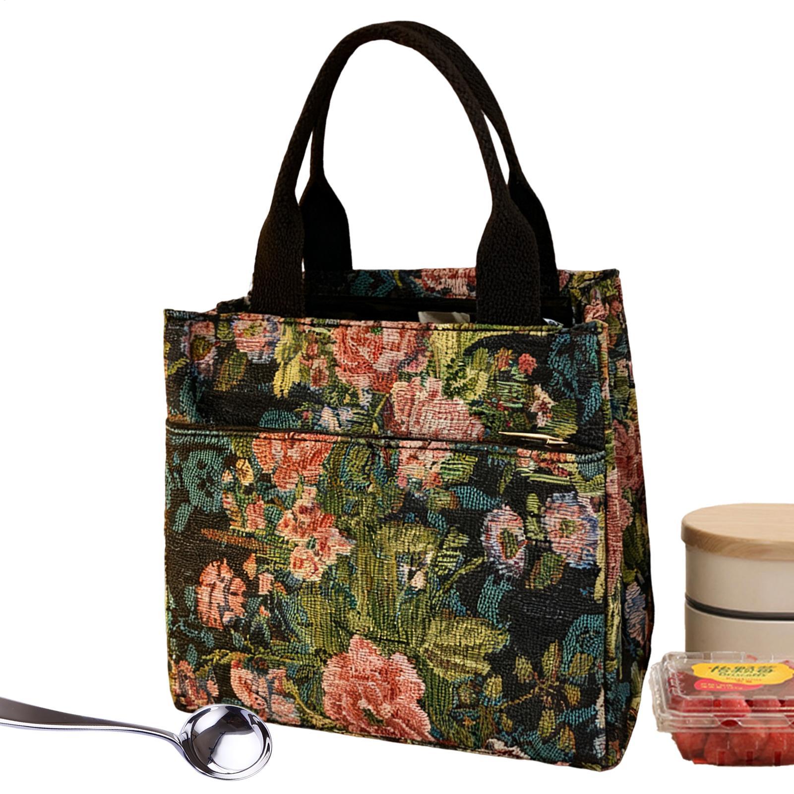 Insulated Lunch Bag Flower Wat - đánh giá và giá Tote Bag Sublimation