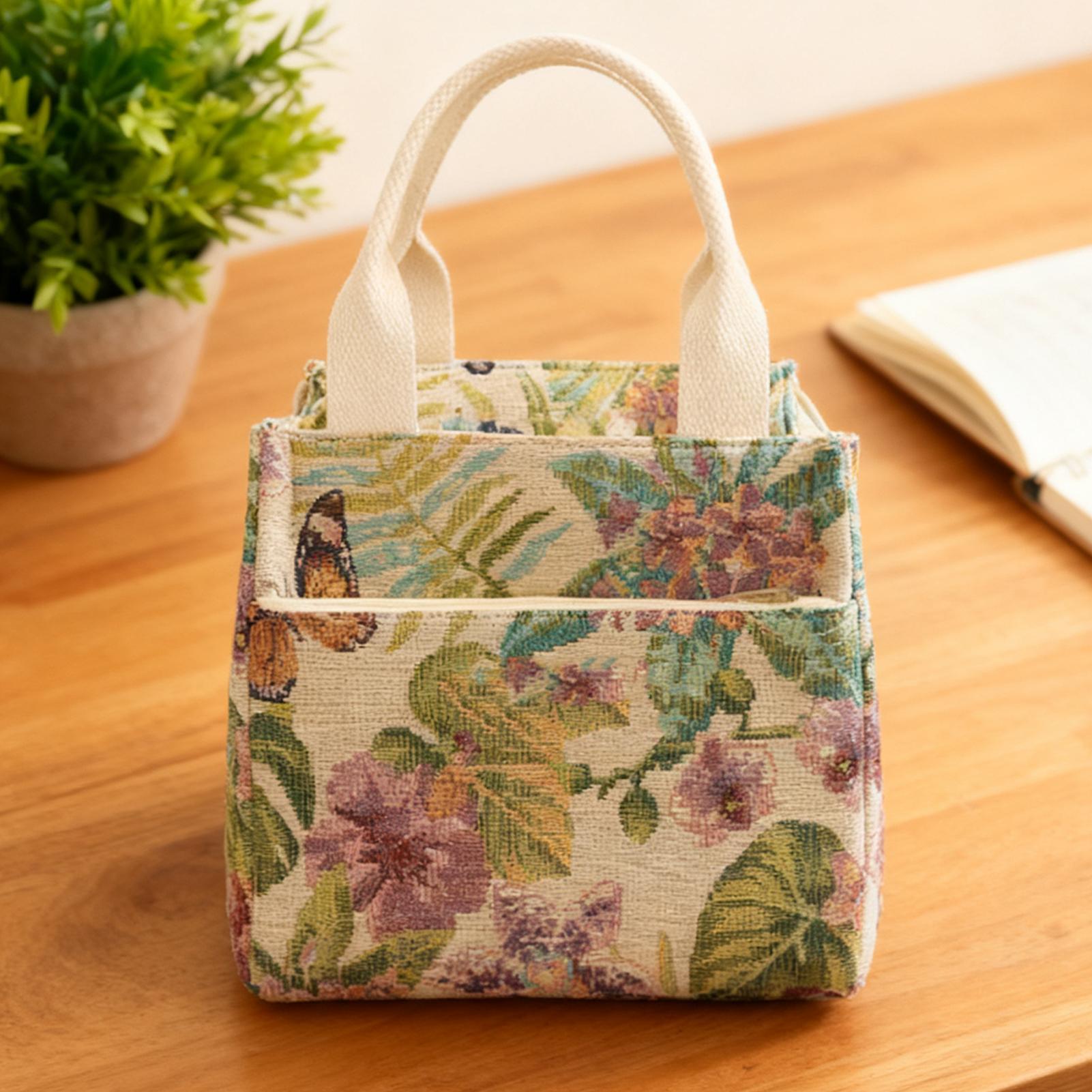 Insulated Lunch Bag Flower Wat - đánh giá và giá Tote Bag Sublimation