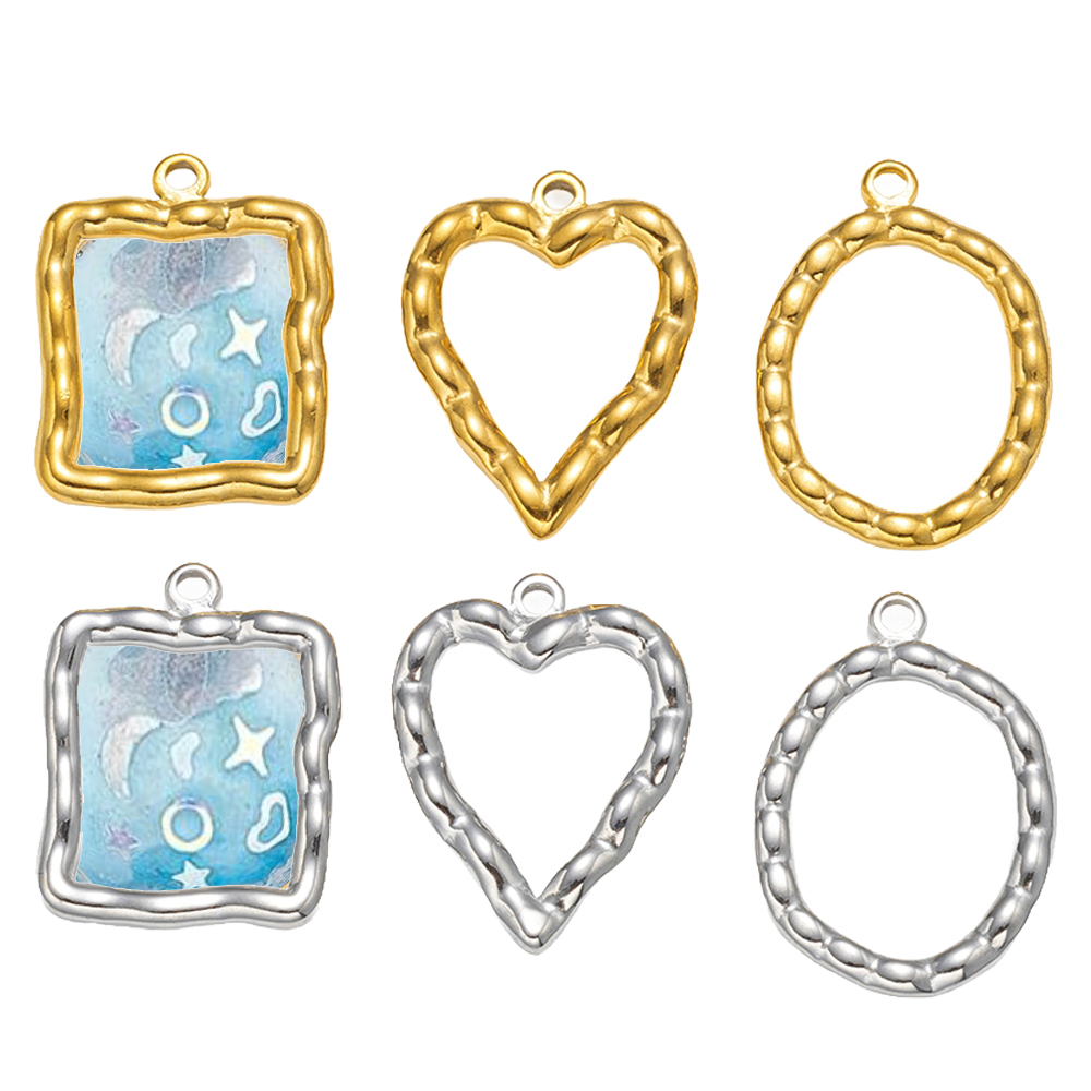 5pcs Stainless Steel Heart Rou - đánh giá và giá Metal Photo Panel