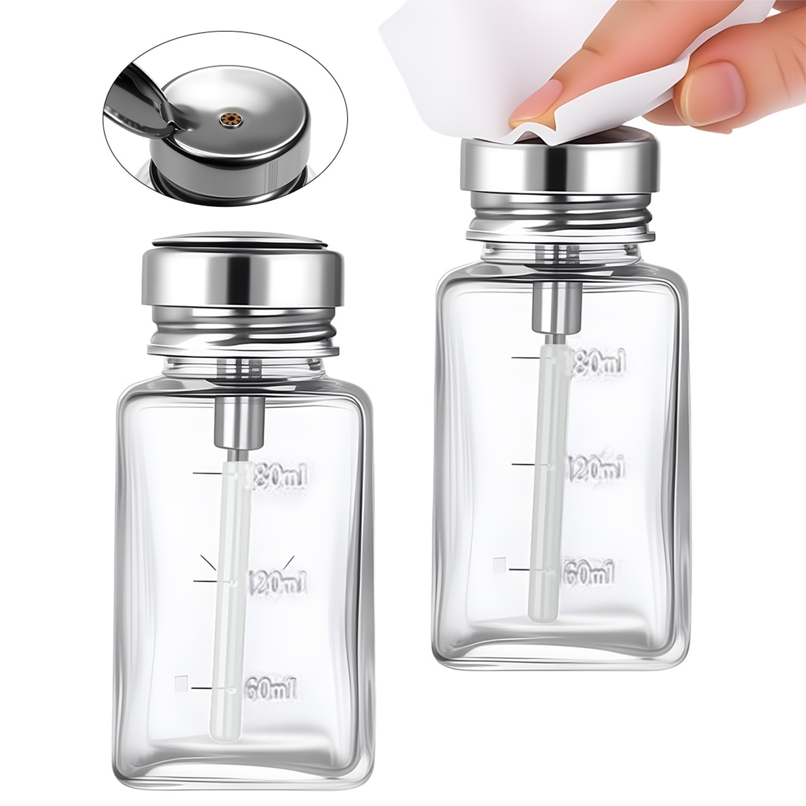 180ml Nail Glass Bottle Press  - đánh giá và giá Water Bottle Blank