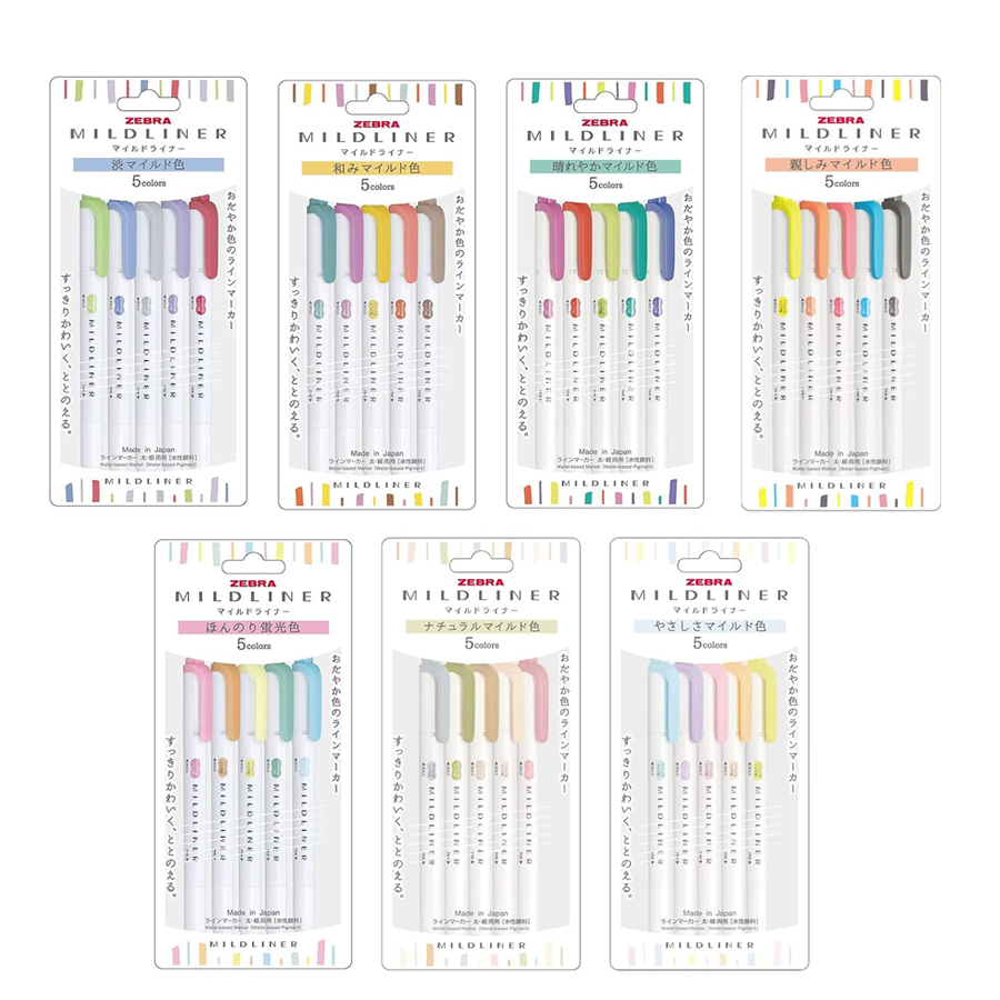 Zebra Mildliner Highlighter Pa - đánh giá và giá Zebra Pen Mildliner