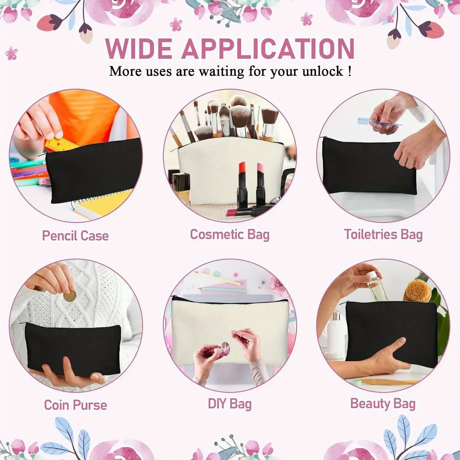 20pcs Sublimation Blank Makeup - đánh giá và giá Tote Bag Sublimation