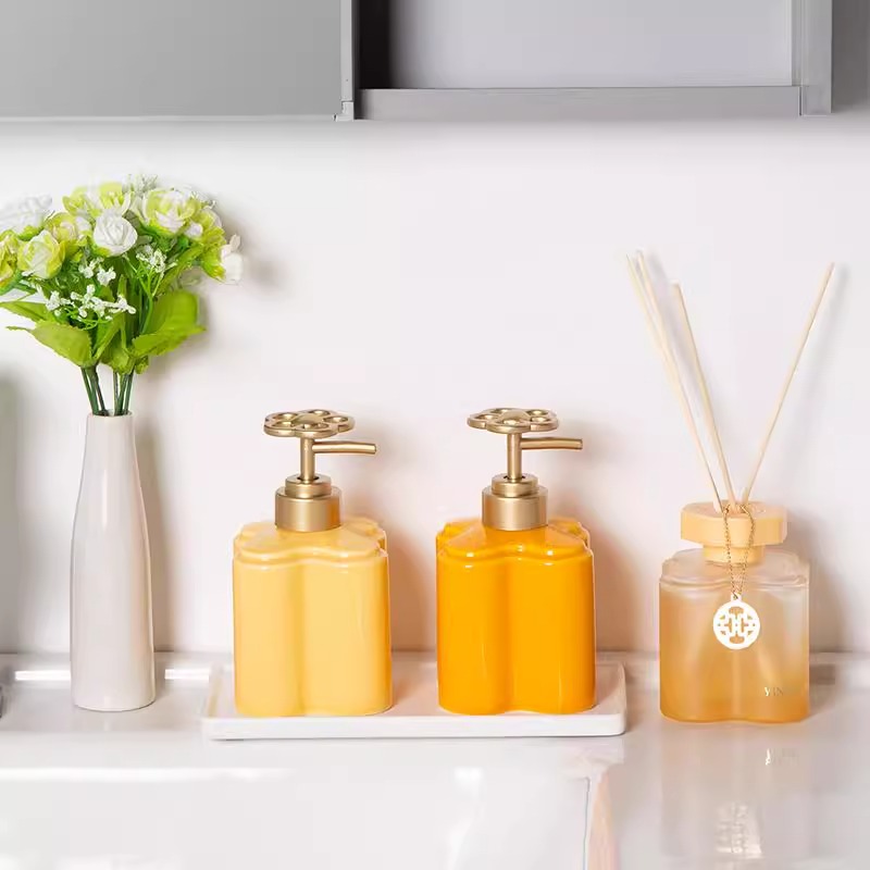 Modern Orange Floral Ceramic L - đánh giá và giá Water Bottle Blank