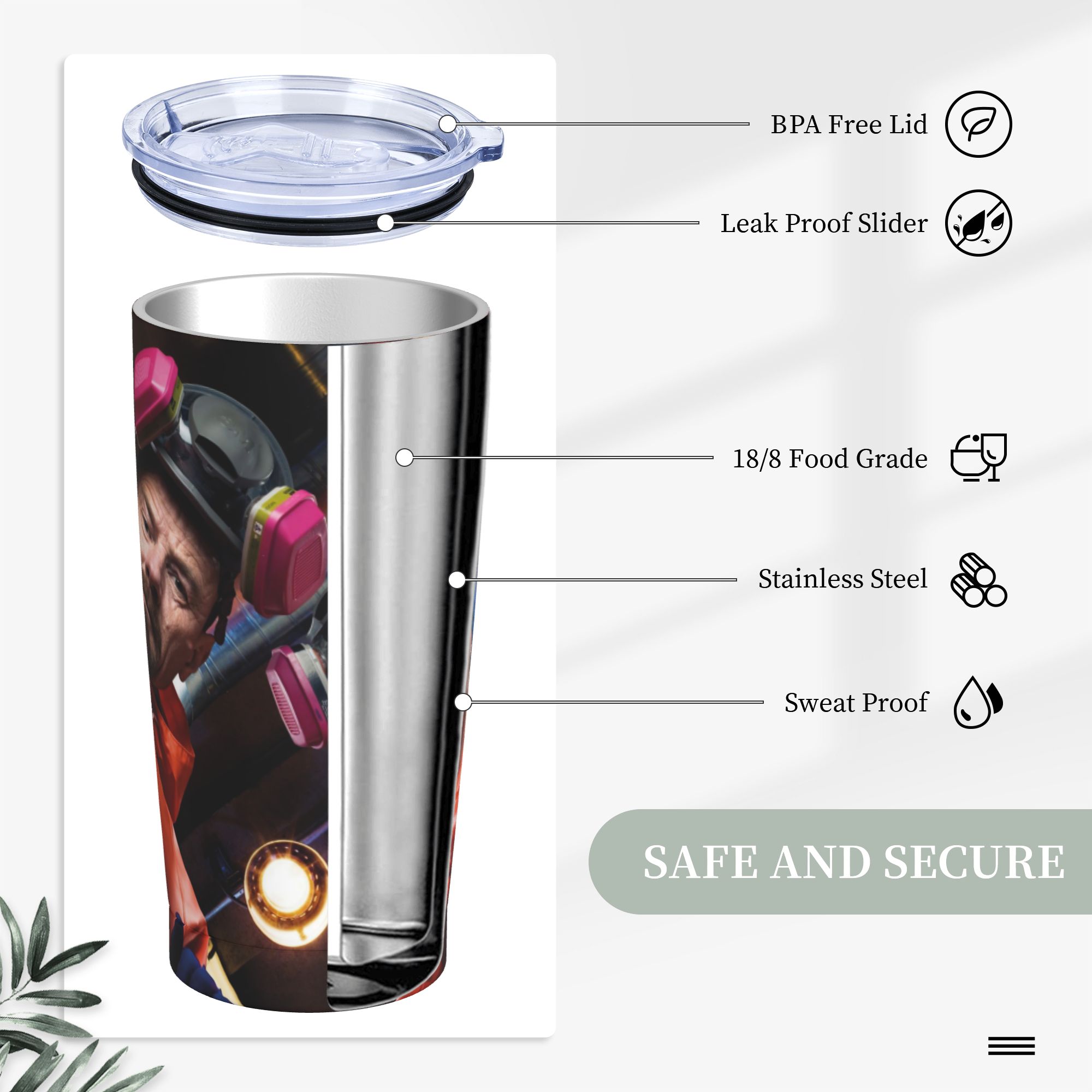 Walter White Pinkman Tumbler V - đánh giá và giá Tumbler 20Oz White