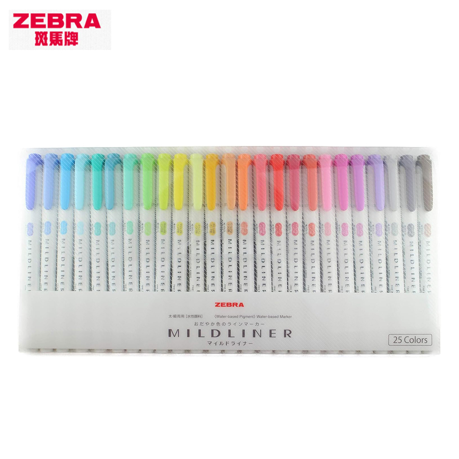 Zebra Full 35/25Colors Mildlin - đánh giá và giá Zebra Pen Mildliner