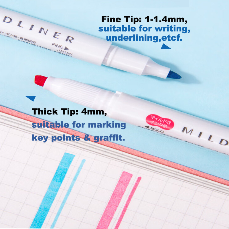 Zebra 25/35 Colors Mildliner H - đánh giá và giá Zebra Pen Mildliner
