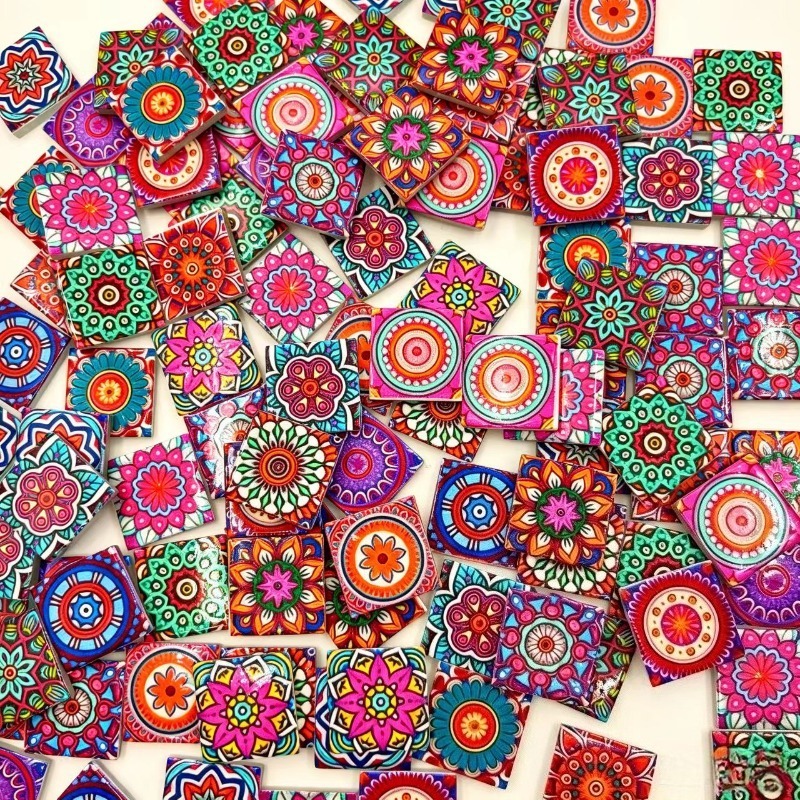 Mandala Print Ceramic Mosaic 1 - đánh giá và giá Ceramic Tile Blank