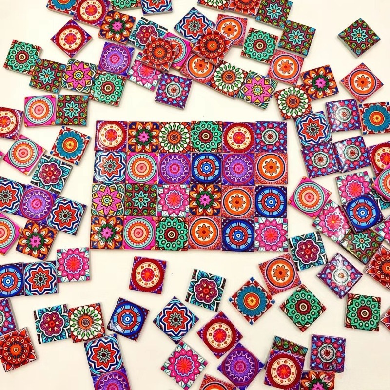 Mandala Print Ceramic Mosaic 1 - đánh giá và giá Ceramic Tile Blank