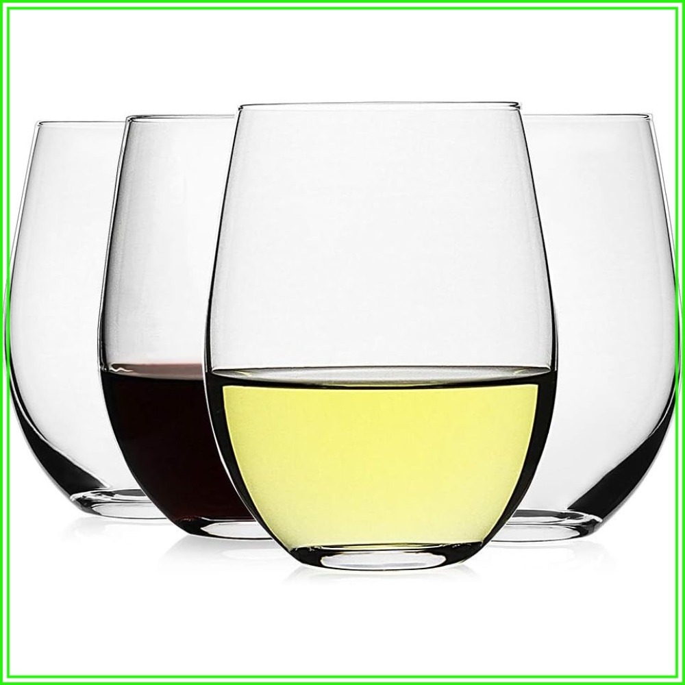Stemless Wine Glasses Set of 4 - đánh giá và giá Tumbler 20Oz White