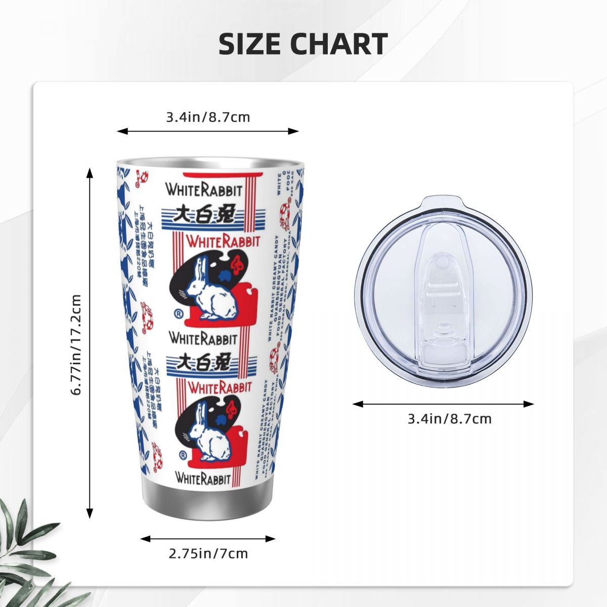White Rabbit Candy Stainless S - đánh giá và giá Tumbler 20Oz White