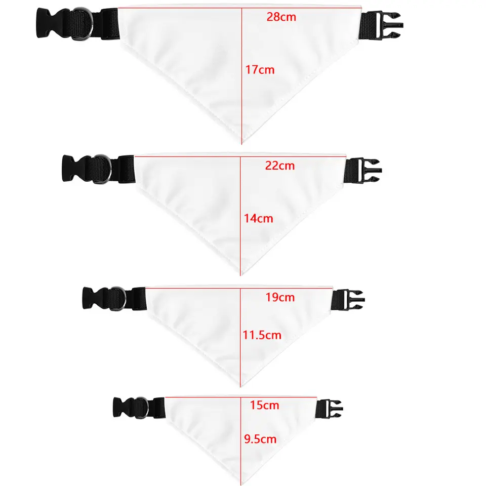 Sublimation White Blank Dog Pe - đánh giá và giá Bandana Blank White