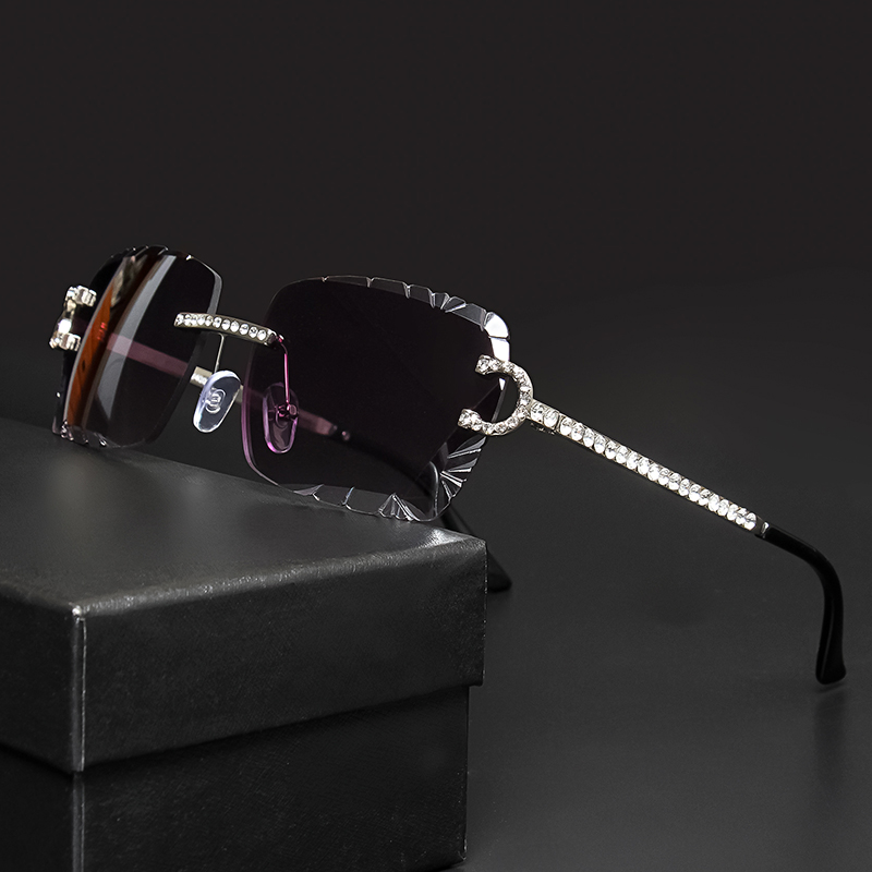 Fashion Rimless Square Sunglas - đánh giá và giá Metal Photo Panel