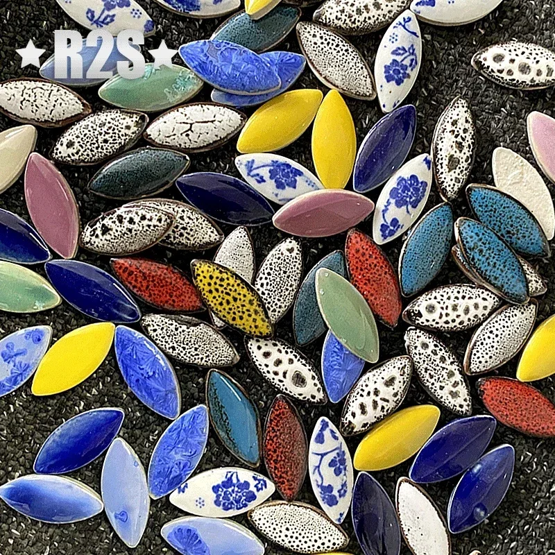 100g Mix color Irregular Ceram - đánh giá và giá Ceramic Tile Blank