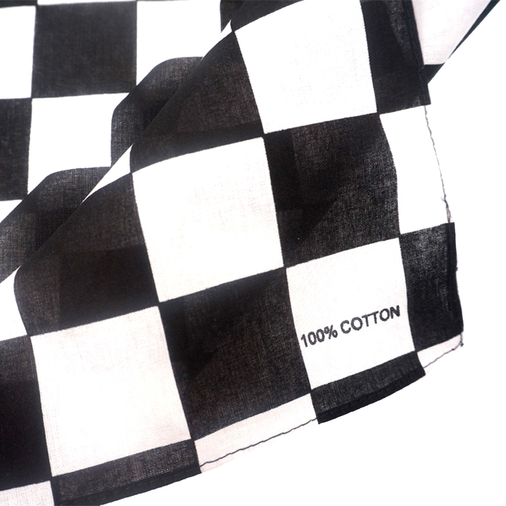 Bandana Checkered Flag Auto Ra - đánh giá và giá Bandana Blank White