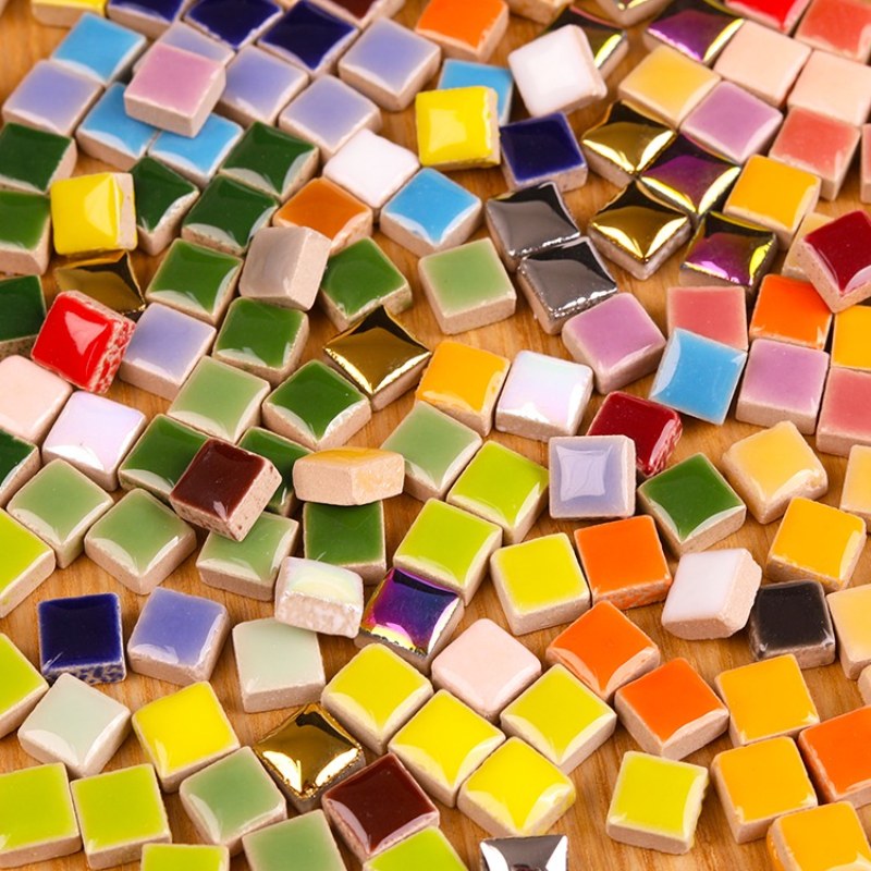 100g DIY Ceramic Mosaic Tiles  - đánh giá và giá Ceramic Tile Blank