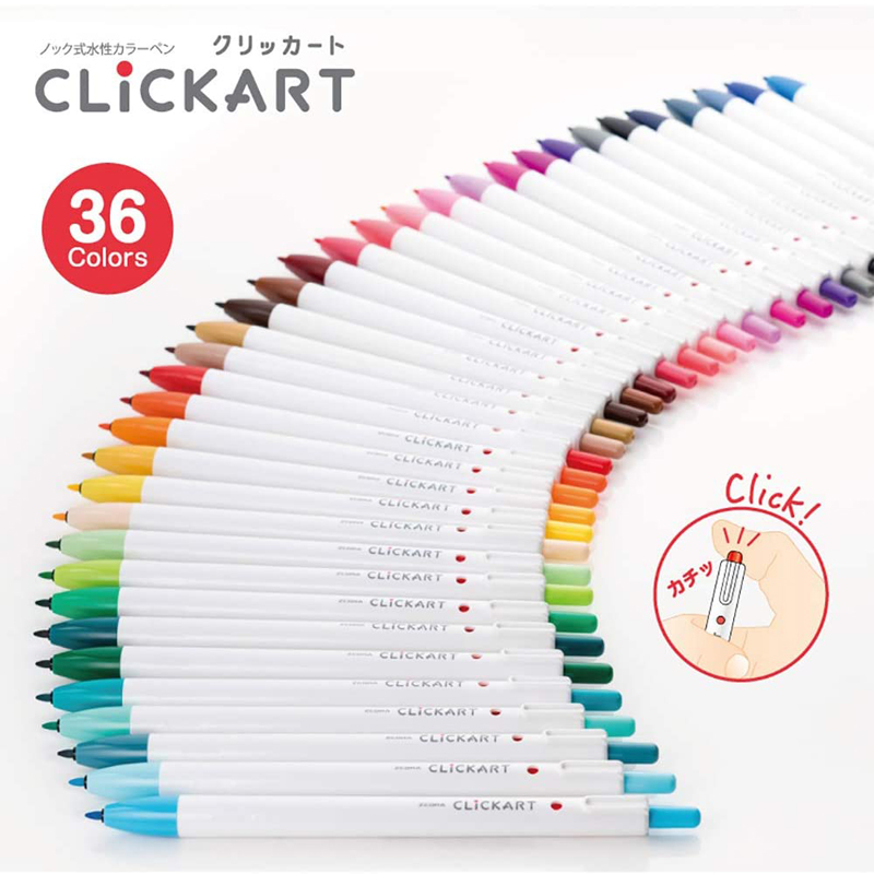 6/12/36/48Colors ZEBRA Clickar - đánh giá và giá Zebra Pen Sarasa