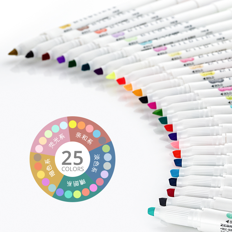 Ngựa Vằn Mildliner Lót Hai Đầu - đánh giá và giá Zebra Pen Mildliner