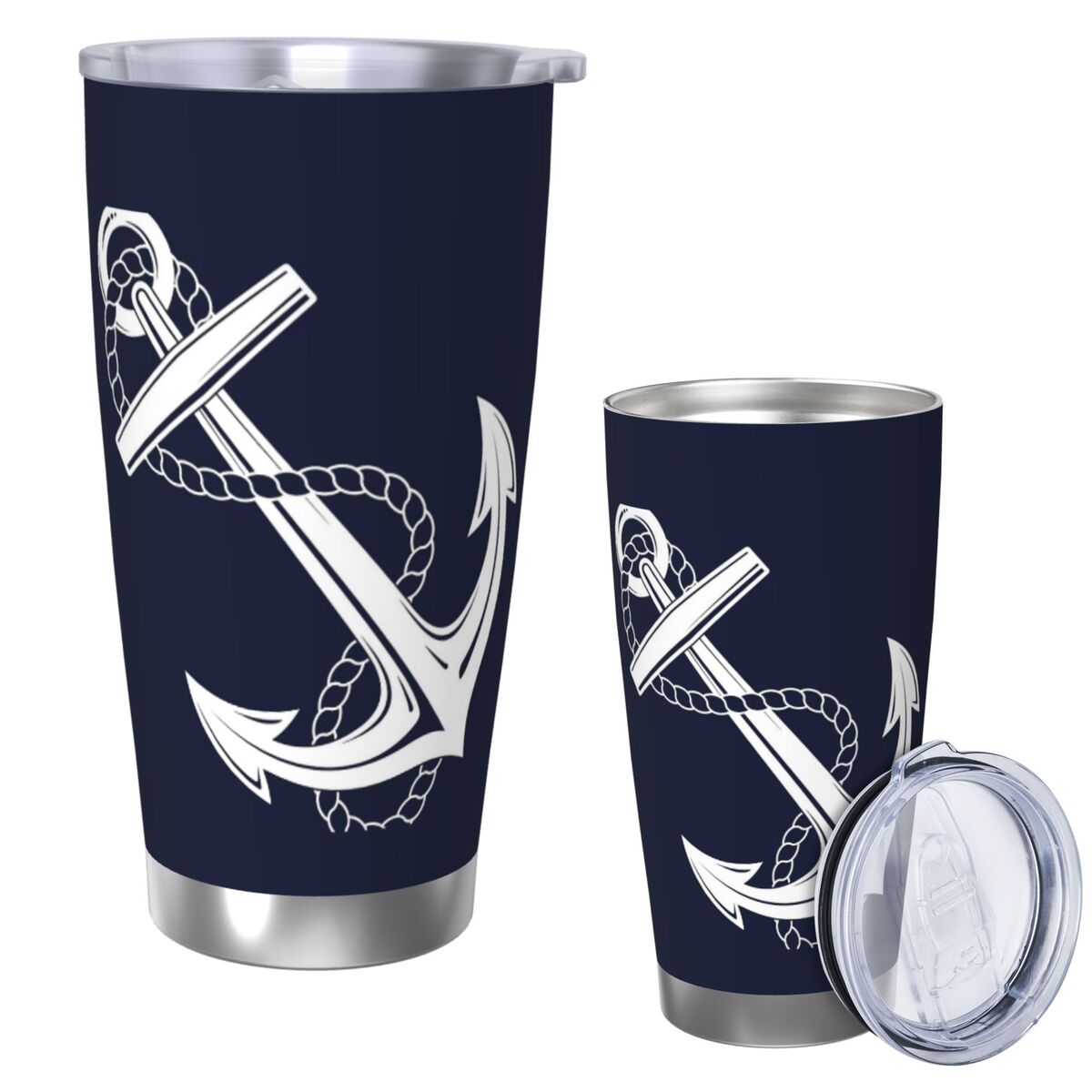 Anchor Nautical White & Navy S - đánh giá và giá Tumbler 20Oz White