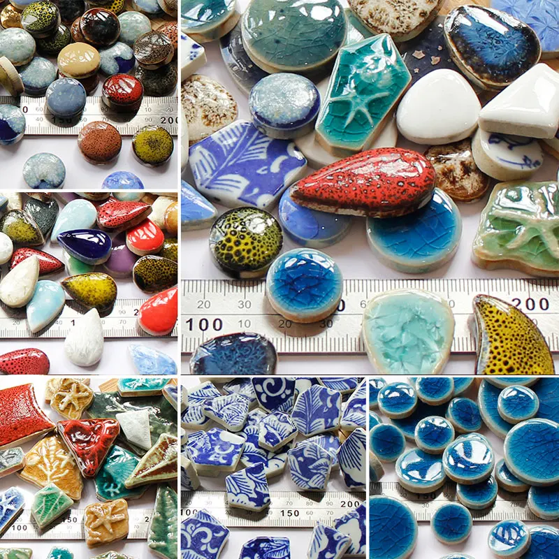 100g Oval Ceramic Mosaic Tiles - đánh giá và giá Ceramic Tile Blank