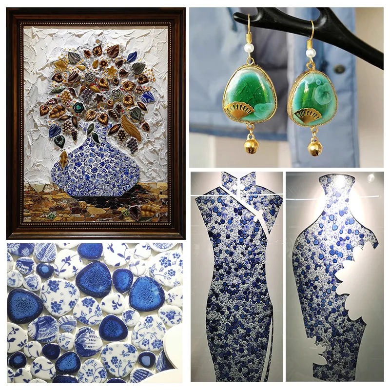 100g Oval Ceramic Mosaic Tiles - đánh giá và giá Ceramic Tile Blank